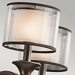 Люстра с белыми тканевыми абажурами в прозрачных стеклянных цилиндрах Kichler варинант исполнения - 21 | Loft Concept в Уфе