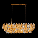 Люстра овальная с многослойными белыми и прозрачными подвесками Character Chandelier варинант исполнения - 1 | Loft Concept в Уфе