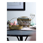 Блюдо фарфоровое с бронзовой ручкой Paradise Dish with Handle варинант исполнения - 2 | Loft Concept в Уфе