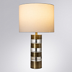 Настольная лампа с цилиндрическим основанием и белым абажуром Crystal Harmony  варинант исполнения - 1 | Loft Concept в Уфе