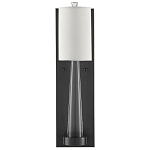 Бра на прозрачном штативе с тканевым абажуром в форме цилиндра Conciseness варинант исполнения - 4 | Loft Concept в Уфе