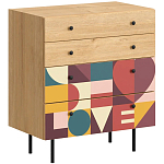 Комод с принтом на ящиках Elise Chest of Drawers варинант исполнения - 7 | Loft Concept в Уфе