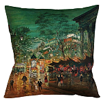 Подушка декоративная Париж ночной Impressionism in Art варинант исполнения - 1 | Loft Concept в Уфе