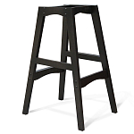 Барный стул со спинкой и подлокотниками на 4-х деревянных ножках Douglas Rhombus Бирюзовый Велюр варинант исполнения - 3 | Loft Concept в Уфе