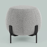 Пуф в ткани букле серого цвета Pikelet варинант исполнения - 2 | Loft Concept в Уфе