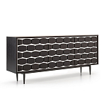 Дизайнерский комод чёрный с фактурным фасадом Billy варинант исполнения - 1 | Loft Concept в Уфе