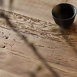 Дизайнерский журнальный стол квадратный с черным трапециевидным основанием Wokab варинант исполнения - 4 | Loft Concept в Уфе