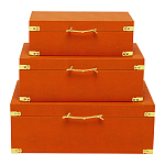 Комплект оранжевых чемоданов Golden Twigs варинант исполнения - 1 | Loft Concept в Уфе