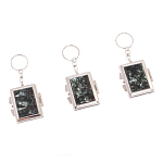 Зеркало брелок складное двухстороннее из натурального камня Серафинит Stone Mirrors варинант исполнения - 4 | Loft Concept в Уфе