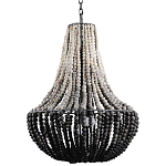 Люстра каплевидной формы украшенная круглыми бусинами Gradient Chandelier Black White варинант исполнения - 2 | Loft Concept в Уфе