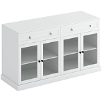 Широкая тумба с ящиками и стеклянными дверцами Percent Glass Cabinet варинант исполнения - 1 | Loft Concept в Уфе