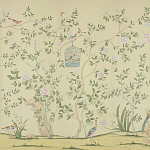 Обои ручная роспись Askew Verdigris  варинант исполнения - 4 | Loft Concept в Уфе