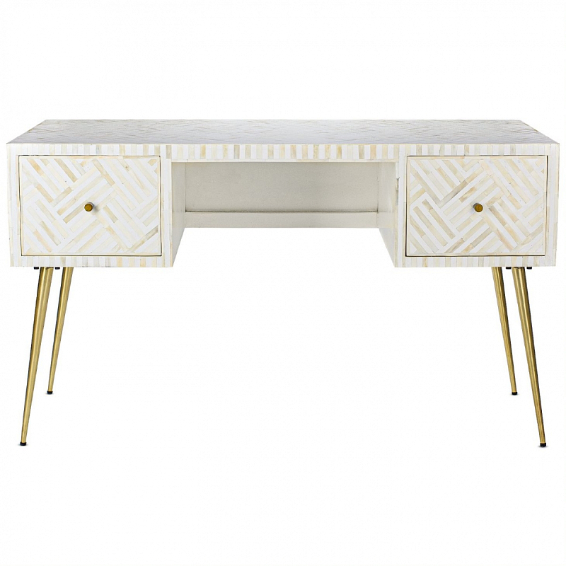 Стол Cream Indian Bone Inlay table Кремовый в Уфе | Loft Concept 