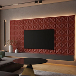 Гипсовая 3D панель с принтографией PM-11 варинант исполнения - 1 | Loft Concept в Уфе