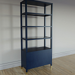 Стеллаж со стеклянными полками Elsa Dreams Blue варинант исполнения - 7 | Loft Concept в Уфе