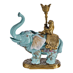 Подсвечник в виде слона из фарфора с бронзовыми элементами Elephant in the Garden of Eden варинант исполнения - 1 | Loft Concept в Уфе