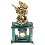 Часы настольные из натурального камня с декором в виде орла Eagle Stone Clock варинант исполнения - 5 | Loft Concept в Уфе