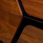 Высокий комод с узором из шпона на фасаде Sahara варинант исполнения - 5 | Loft Concept в Уфе