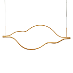Подвесной светильник волнообразный изогнутый на двух тросах 103 см Spiral Lighting варинант исполнения - 1 | Loft Concept в Уфе