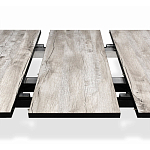 Стол обеденный раздвижной с прямоугольной бежевой столешницей Magali варинант исполнения - 6 | Loft Concept в Уфе