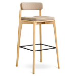 Барный стул из массива ясеня Elegant Ash Shape варинант исполнения - 3 | Loft Concept в Уфе