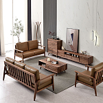 Тумба под телевизориз массива дерева TV Stand made of Walnut Wood варинант исполнения - 4 | Loft Concept в Уфе