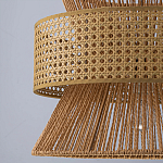 Подвесной светильник с абажуром из натуральных материалов Light Inside the Cell варинант исполнения - 9 | Loft Concept в Уфе