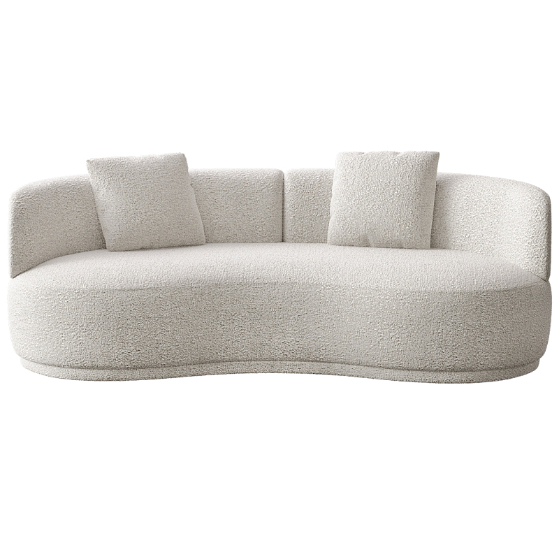 Двухместный диван Calypso Молочный в Уфе | Loft Concept 