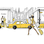 Megan Hess. New york: through a fashion eye варинант исполнения - 2 | Loft Concept в Уфе