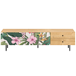 Длинная ТВ-тумба с принтом на ящиках Elise TV Stand варинант исполнения - 15 | Loft Concept в Уфе