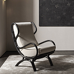 Дизайнерское кресло из ротанга Gio Ponti CONTINUUM D.163.7 BY BONACINA 1889 Armchair варинант исполнения - 2 | Loft Concept в Уфе