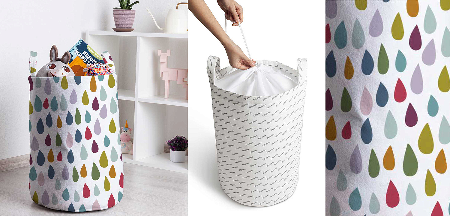 Корзина Drops Pattern Basket Корзина Drops Pattern Basket - Loft-Concept в Уфе