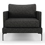 Мебельная ткань Шенилл темно-серый цвет 138 см T4-40 варинант исполнения - 6 | Loft Concept в Уфе