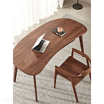 Стол рабочий округлой формы с ящиком  Working Moonnut Table варинант исполнения - 6 | Loft Concept в Уфе