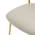 Стул барный широкой полукруглой спинкой на золотистых ножках Chair Smooth Shapes варинант исполнения - 5 | Loft Concept в Уфе