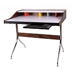 Письменный стол с 2-мя чёрными выдвижными ящиками и нишей с цветными разделителями Ballan варинант исполнения - 1 | Loft Concept в Уфе