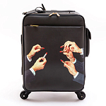 Чемодан дорожный SELETTI Travel Kit Trolley Lipstick Black варинант исполнения - 1 | Loft Concept в Уфе