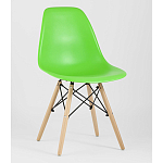 Пластиковый стул на ножках из массива бука Eames Light Green варинант исполнения - 1 | Loft Concept в Уфе