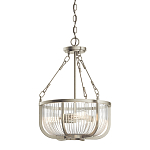 Люстра подвесная с чашеобразным плафоном из прозрачных стеклянных прутьев Kichler варинант исполнения - 1 | Loft Concept в Уфе