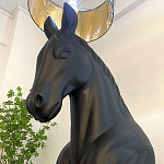 Horse Statue Floor Lamp Большой светильник Черная Лошадь варинант исполнения - 4 | Loft Concept в Уфе