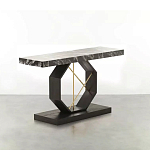 Консоль чёрная с геометрическим основанием Josette варинант исполнения - 1 | Loft Concept в Уфе