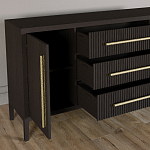 Буфет Primo с тремя ящиками и двумя фасадами Темный орех варинант исполнения - 6 | Loft Concept в Уфе