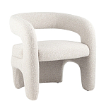 Кресло дизайнерское для лаунж зоны жемчужного цвета Pearl Lounge варинант исполнения - 10 | Loft Concept в Уфе