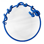 Зеркало круглое в синей раме в виде змеи Temptation варинант исполнения - 1 | Loft Concept в Уфе