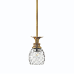 Подвесной светильник цвета латунь с прозрачнымплафоном в форме ананаса Hinkley варинант исполнения - 1 | Loft Concept в Уфе