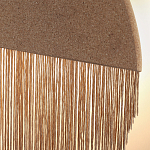 Бра круглое натуральная пробка с бахромой Natural Cork варинант исполнения - 2 | Loft Concept в Уфе