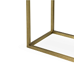 Консоль прямоугольная на золотом каркасе с 2-мя ящиками Warwick варинант исполнения - 3 | Loft Concept в Уфе