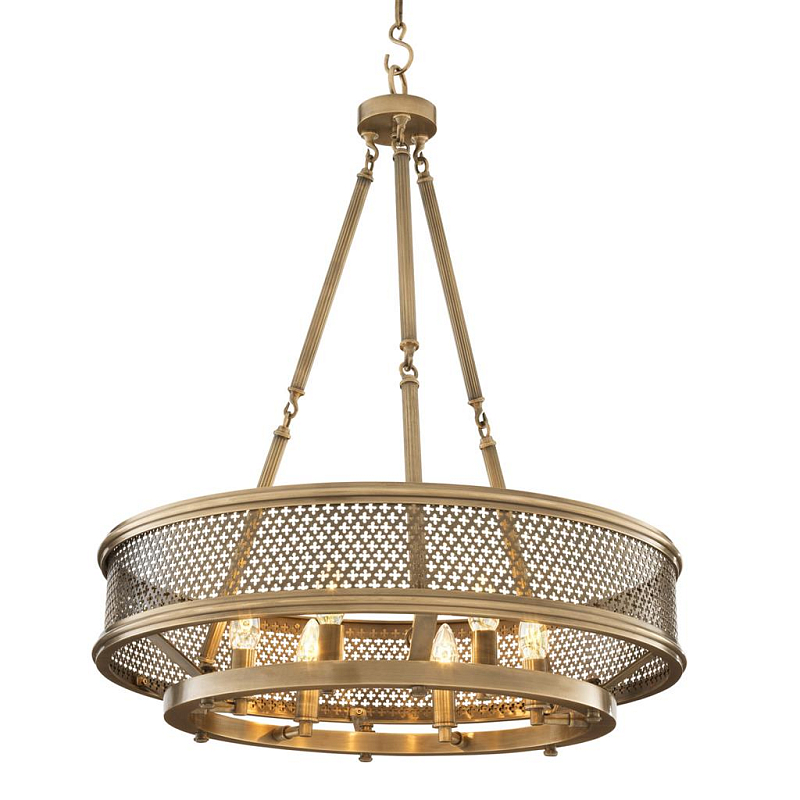 Люстра Eichholtz Chandelier Savoie Латунь Античная полированная в Уфе | Loft Concept 