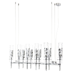 Люстра подвесная прямоугольная с 10-ю цилиндрическими плафонами LIAISON варинант исполнения - 5 | Loft Concept в Уфе