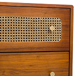 Комод с 6-ю ящиками с декором из ротанга Degarmo Chest of Drawers варинант исполнения - 5 | Loft Concept в Уфе